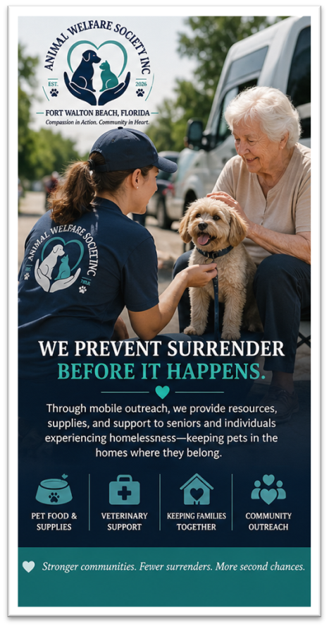 We Prevent Surrender Before It Happens โ Mobile outreach providing resources, supplies, and support to seniors and families